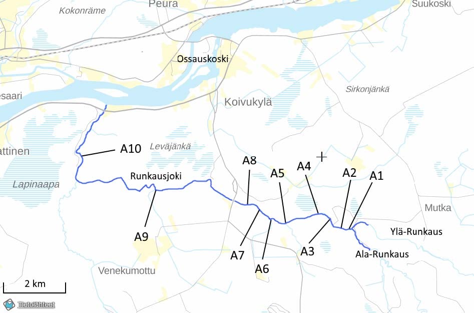 Runkausjoen alaosan kalataloudellinen kunnostus vuonna 2021 ja seurannat vuoteen 2024
